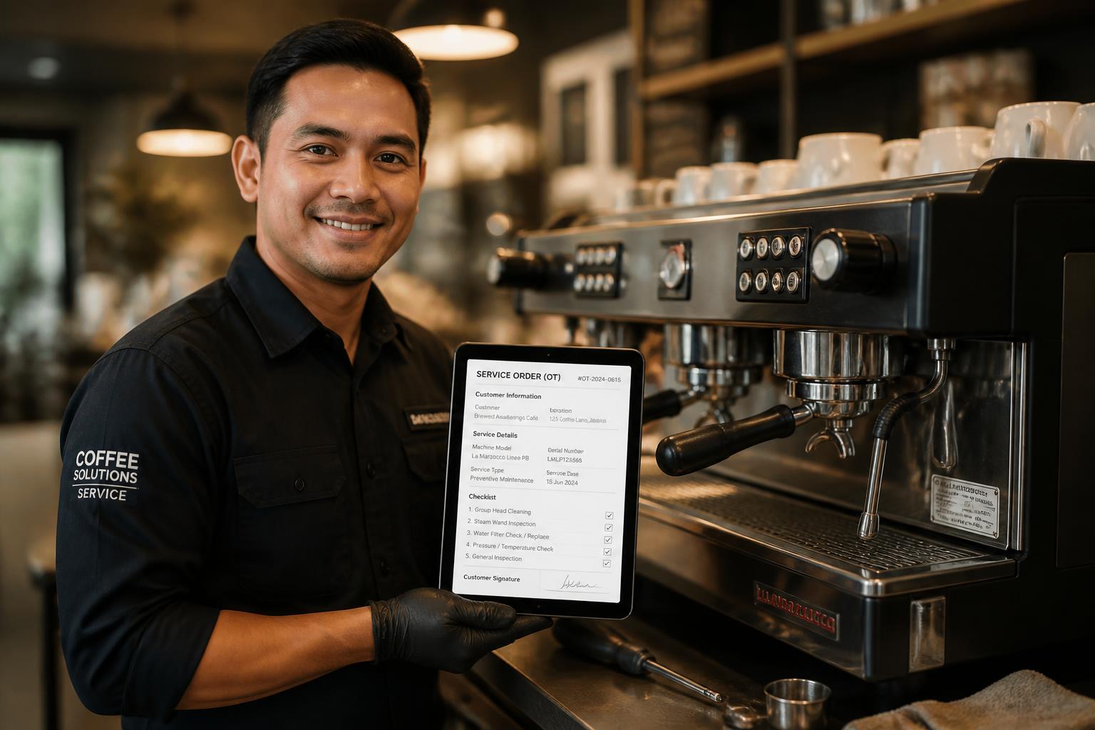 Mockup del caso Espresso Group